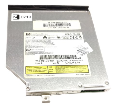 Napęd DVD HP TS-L632N 0710
