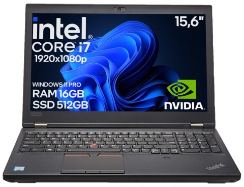Laptop Lenovo P52 Core i7-8850H 16GB 512SSD Quadro P2000 Win11 B Laptop Lenovo P52 Core i7-8850H 16GB 512SSD Quadro P2000 Win11 B