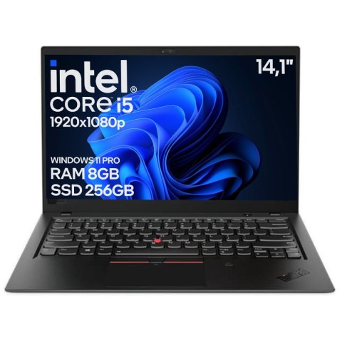 Laptop Lenovo X1 CARBON 6 Core i5 8GEN 8GB 256SSD Win11 A- Laptop Lenovo X1 CARBON 6 Core i5 8GEN 8GB 256SSD Win11 A-