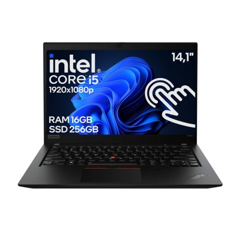 Dotykowy Laptop Lenovo ThinkPad T490S Core i5 8GEN 16GB 256SSD Win11 A Dotykowy Laptop Lenovo ThinkPad T490S Core i5 8GEN 16GB 256SSD Win11 A