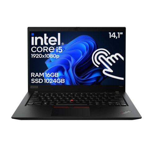 Dotykowy Laptop Lenovo ThinkPad T490S Core i5 8GEN 16GB 512SSD Win11 B
