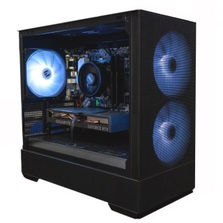 Nowy czarny komputer gamingowy Ryzen 5 5600X RTX 4060 32GB DDR4 1TB SSD Win11 Pro