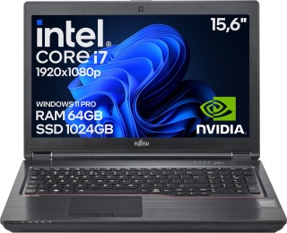 Laptop Fujitsu Celsius H7510 Core i7 10GEN 64GB 1TB SSD Win11 A-