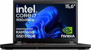Laptop Lenovo P51 Core i7 7GEN 16GB 512GB SSD QUADRO M2200M Win11 A