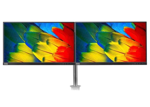 Dwa Monitory Lenovo 24" T24i-10 1920x1080p IPS Bezramkowy z uchwytem biurkowym (A)
