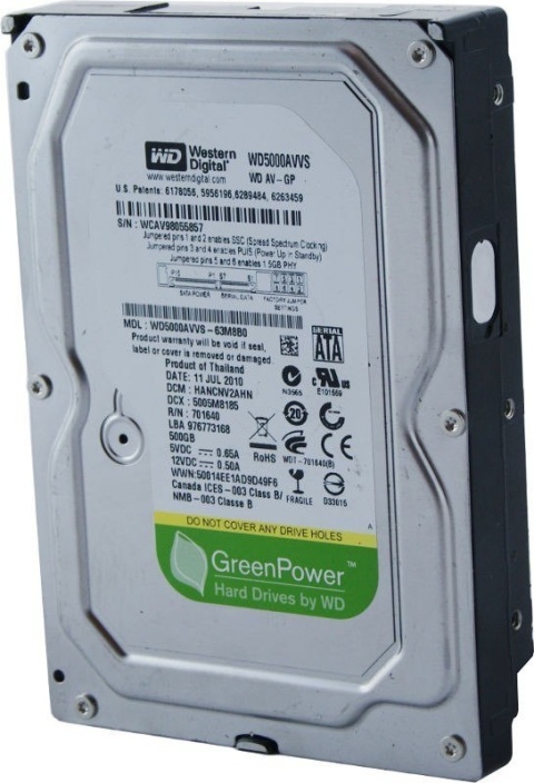 Dysk Twardy 500GB HDD 3,5 cala