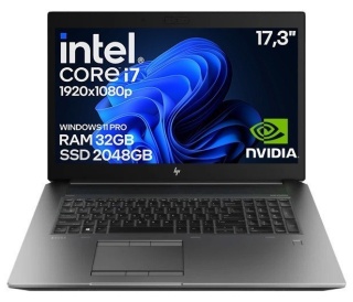 Laptop HP ZBook 17 G6 i7 9GEN Quadro T1000M 32GB 2TB Win11 A