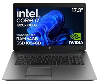 Laptop HP ZBook 17 G6 i7 9GEN Quadro T1000M 64GB 1TB Win11 A