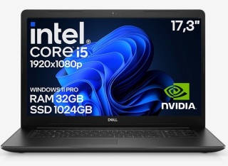 Laptop Dell Inspiron 3793 Core i5 10GEN 32GB 1TB SSD Win11 A