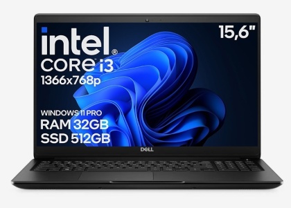 15" Dell 3500 Core i3 8GEN 32GB 512GB SSD A