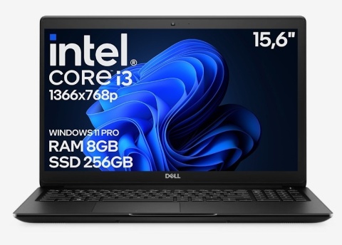 15" Dell 3500 Core i3 8GEN 8GB 256SSD A