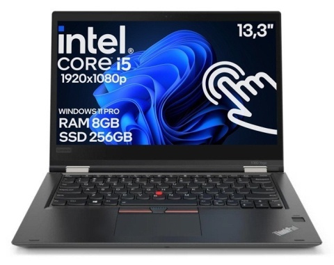 Dotykowy Laptop 2w1 Lenovo ThinkPad Yoga X370 Core i5 7GEN 8GB 256SSD Win10 A