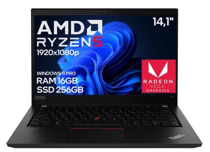 Laptop Lenovo ThinkPad T14 GEN1 Ryzen 5 PRO 4650U 16GB 256GB SSD Win11 B