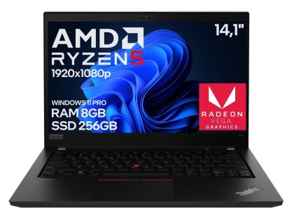 Laptop Lenovo ThinkPad T14 GEN1 Ryzen 5 PRO 4650U 8GB 256GB SSD Win11 A-