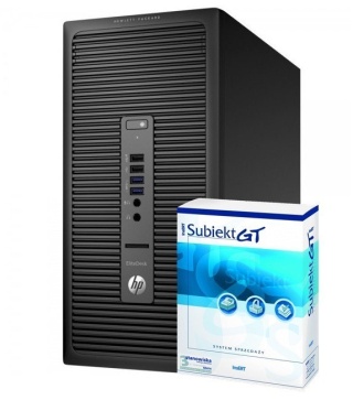 Komputer HP EliteDesk 700 G1 MT Core i5 4GEN 8GB 240GB SSD Win10 KL A + InsERT Subiekt GT 3 stanowiska