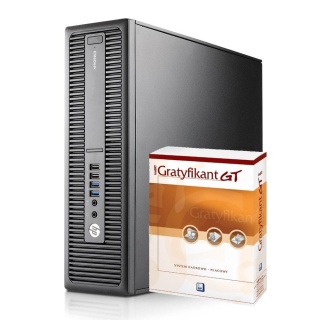 Komputer HP EliteDesk 800 G2 SFF Intel Core i5 6GEN 8GB 256SSD Win10 A + InsERT Gratyfikant GT kadry-płace