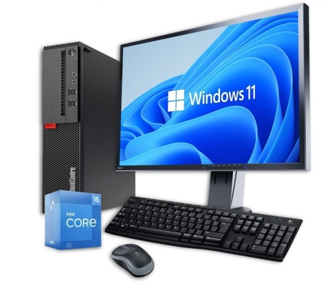 Zestaw komputerowy LENOVO M910S Core i5 6GEN 16GB 512SSD Win11 + Monitor Eizo EV2316W A