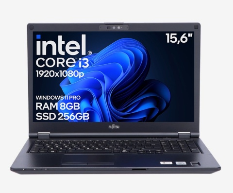 15" Fujitsu E5510 Core i3 10GEN 8GB 256SSD B
