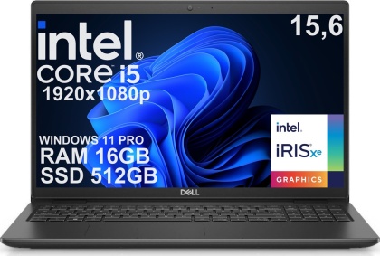 15" Dell 3520 Core i5 11GEN 16GB 512SSD A-