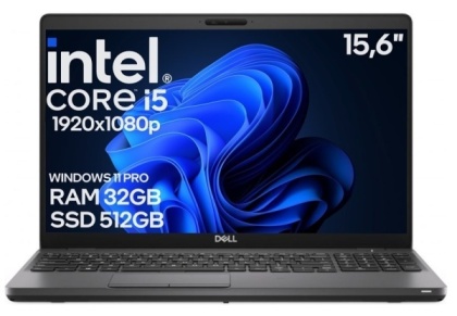 15" Dell 5500 Core i5 8GEN 32GB 512GB SSD B