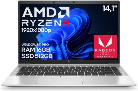 14" HP 845 G7 Ryzen 5 4650U 16GB 512SSD A