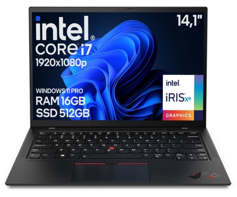 14" Lenovo X1 Carbon 9 Core i7 11GEN 16GB 512SSD A-