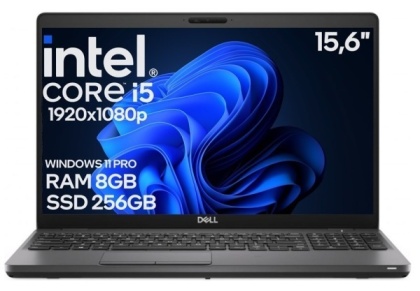 15" Dell 5500 Core i5 8GEN 8GB 256GB SSD A