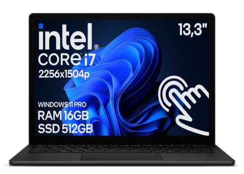13" Microsoft Surface 5 Czarny i7 12GEN 16GB 512SSD A