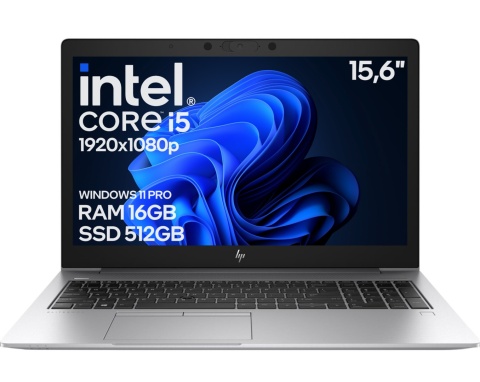 15" HP Elitebook 850 G5 Core i5 8GEN 16GB 512SSD A-